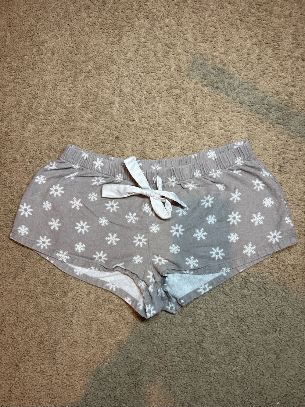 Winter Bunny Micro Shorts Tie Waist